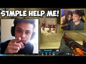 SHE WANTS S1MPLE!! NEVER PEEK STEWIE2K! CS:GO Twitch Clips
