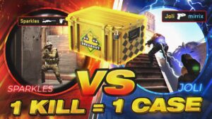 CS:GO 1v1 CASE OPENING BATTLE! (ft. Joli)