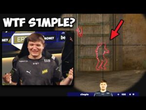 S1MPLE CAN SEE THROUGH WALLS AFTER 20,000 HOURS IN CSGO! Twitch Clips