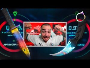fiz $100 virar 10 MIL REAIS nesse vídeo... ( Karambit + M9 no CSGO )