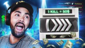 1st CS:GO Game, but 1 kill = $50...