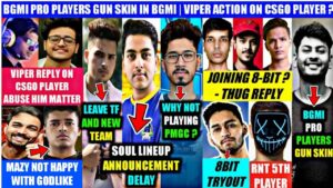 SOUL LINEUP DELAY | VIPER ACTION ON CSGO PLAYER ? | 420 LEFT TF | ULTRON IN 8BIT? BGMI PROS GUN SKIN