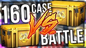 CS:GO BUSSIN 160 CASE 1v1 OPENING BATTLE