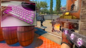 o poder do teclado 60% no CS:GO (red switch)