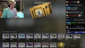 xqc checks how much money he spent on csgo