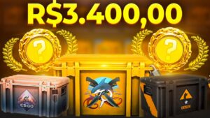 Abri R$3.400 em caixas de SKINS CSGO dentro da VALVE