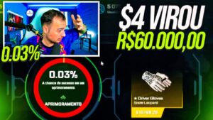 HISTÓRICO! $4 virou R$60.000,00 com 0.028% no CSGO