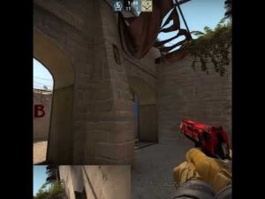 Deagle vs Mirage B Rush (FACEIT LEVEL 10) #shorts #csgo