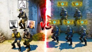 HAIX , FURIOUSSS & D0CC VS THE GLOBAL ELITE (3 VS 5 MATCHMAKING) | THEY THOUGHT WE ARE CHEATING!