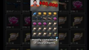 most EXPENSIVE professional athlete’s csgo inventory... #shorts