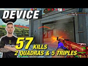 Device overpass faceit game (57 kills)  CSGO Device  POV