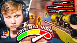 MONESY JUEGA EL AWP CON UNA SENSIBILIDAD BRUTAL