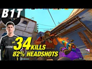 B1T faceit mirage game (34kills) 82% HS CSGO B1T POV