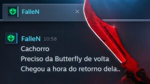 FalleN me enviou uma mensagem e pediu o retorno dela... A BUTTERFLY VOLTOU para ele no CS:GO