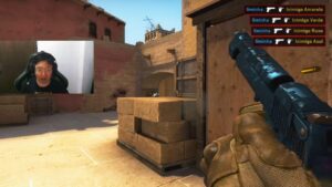 QUÉ OTA? LIMINHA PEGA 4 KILLS DE  DESERT!!! #liminha #csgo #queota