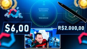 com 1% ganhei a BAIONETA de R$2.000,00 no CSGO
