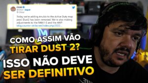 GAULES REAGE À SAÍDA DA DUST II E ENTRADA DA ANUBIS NO COMPETITIVO DE CS:GO | CORTES DO GAULES