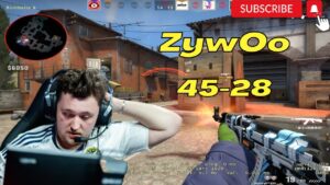 ZywOo (45-28) inferno POV @ Faceit ranked 2022.11.14