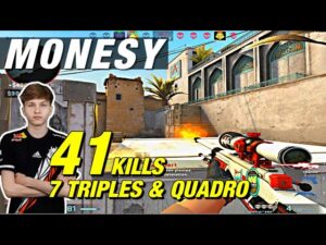 m0nesy de_dust2 game (41kills) 7 Triples!😱CSGO m0nesy POV