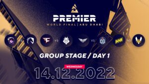 BLAST Premier World Final, Day 1: Outsiders vs Liquid, FaZe vs G2, Heroic vs OG, NAVI vs Vitality