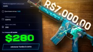Depositei $200 e GANHEI uma M4A4 de R$7.000,00 no CSGO 🤑