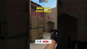 MIRAGE LOOKS A LITTLE SMALLER #shorts #csgo