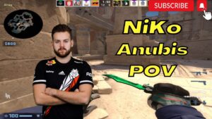 NiKo first Anubis game on FACEIT ranked 2022.11.30 - CSGO POV