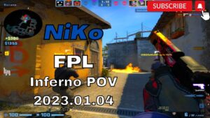 G2 NiKo Plays FPL (Inferno) POV 2023.01.04 - CSGO POV