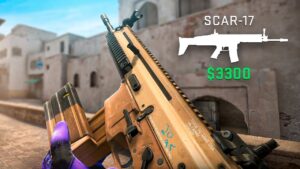 Primeira partida com a SCAR-L no CS:GO (uma nova opção para M4A4 e M4A1-S)