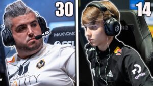 THE BEST CS:GO PRO CLUTCHES AT EVERY AGE! (14-30)