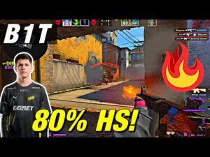 b1t INSANE AIM inferno 80% HS! 🥵 CSGO b1t POV
