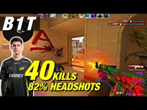 b1t INSANE AIM mirage (40frags) 82% HS! 🥵 CSGO b1t POV