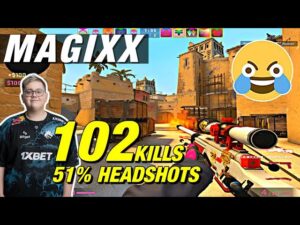 magixx 102 FRAGS IN ONE GAME! 51% HS!🔥 CSGO magixx POV