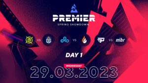 BLAST Premier Spring Showdown 2023, Day 1: NIP vs OG, Cloud9 vs CPH Flames, paiN vs MIBR