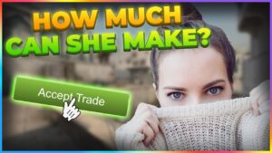 I taught my GIRLFRIEND CSGO TRADING and she made ___ $
