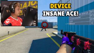 ASTRALIS DEVICE incredible Ace to win the round! S1mple is unstoppable! JAME Awp Ace CSGO Highlights