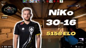 CSGO POV | G2 NiKo (30-16) Anubis POV | FACEIT ranked | Apr 6, 2023