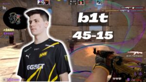 CSGO POV | NaVi b1t (45-15) Anubis POV | FACEIT Ranked | Apr 9, 2023