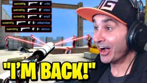 Summit1g POPS OFF with NEW CSGO Team for Pro Play!