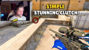 S1MPLE incredible Clutch to win the Round! MEZII'S Aim is insane! CSGO Highlights