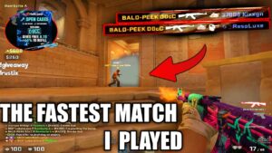THE FASTEST MATCH I PLAYED