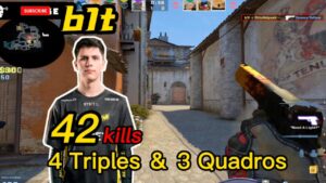 b1t FACEIT INFERNO POV - 42Kills - 64%HS - 4 Triple＆3 Quadros - CSGO b1t POV!