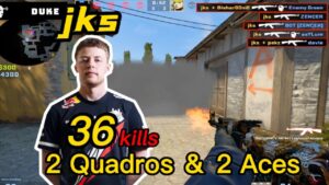 jks Faceit Inferno POV - 36kills!  - Ace Of Aces - 2 Quadros - CSGO jks POV!