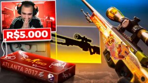Abri uma CAIXA SOUVENIR COBBLESTONE de R$5.000,00 no CSGO 😱 ft. Ayrton Lucas do Flamengo