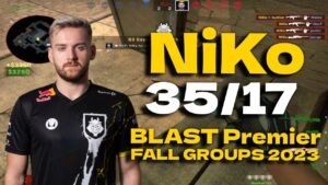 CSGO POV G2 NiKo (27/18) vs Evil Geniuses (MIRAGE) @ BLAST Premier Fall Groups 2023