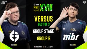 MIBR vs Evil Geniuses [BO3] | GROUP B DAY 5 | ESL Pro League S18 [ENG/FIL]