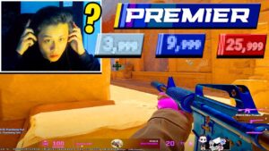 STEWIE2K GETS HIS RANK IN CS2 PREMIER!!