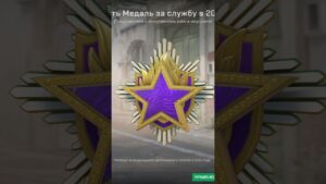 💜фиолетовая медаль за 2023💜 в cs2 #shorts  #tiktok #csgo #ксго #bhop #silver #сы2 #медаль #pin