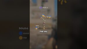 CS2 vs CS:GO spray patterns! 😱 #cs2 #csgo #counterstrike #shorts