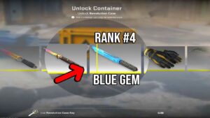 He unboxed the *RANK 4* BLUE GEM IN CS2 ALREADY!?